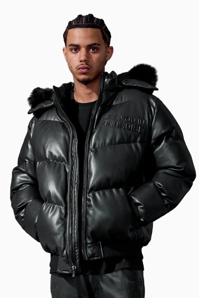 Men's SYIP Pu Puffer With Emboss Jacket