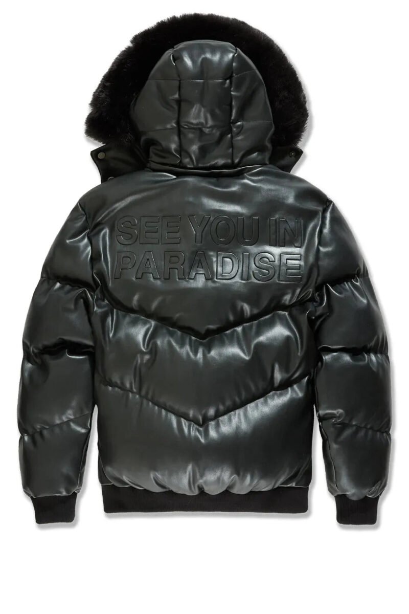 Men's SYIP Pu Puffer With Emboss Jacket - Image 4
