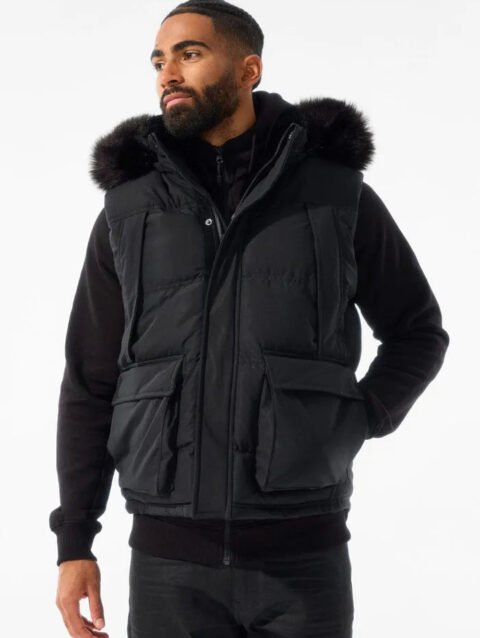 Men's Yukon Fur Lined Puffer Vest