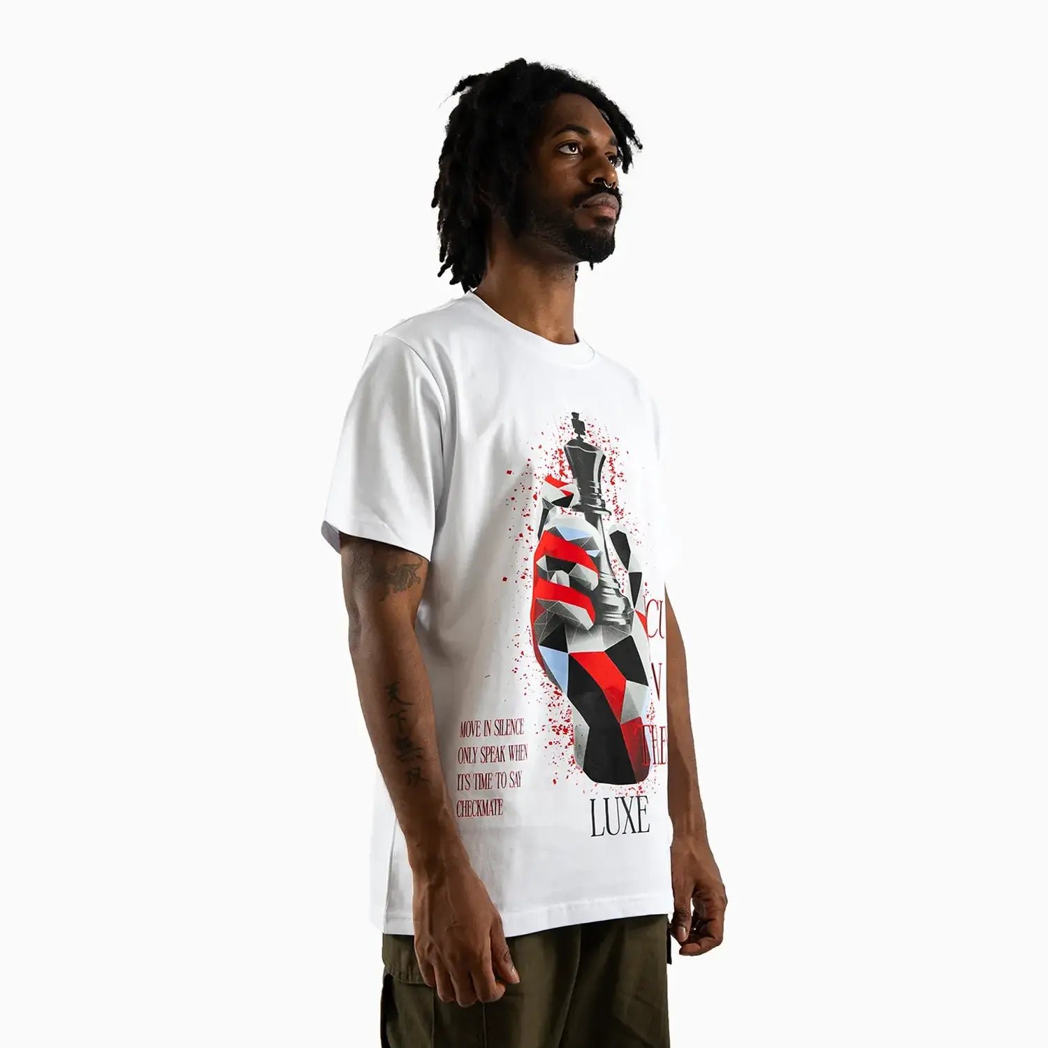 Men's Focus on the Best Chess King Graphic Short-Sleeve T-Shirt - Image 4