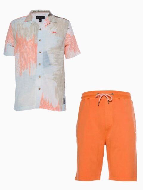 Men's Press Mathis Printed Shirt and Shorts Outfit