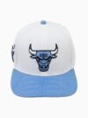 Chicago Bulls NBA Leather Visor Wool Snapback Hat