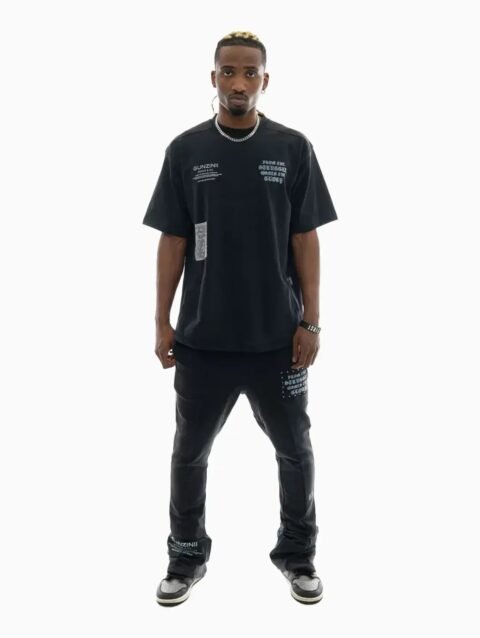 Men's Savage Culture Graphic Co-ord Set – Black Edition