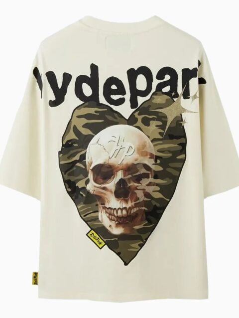 Men's Power Skull Camo Heart T-Shirt