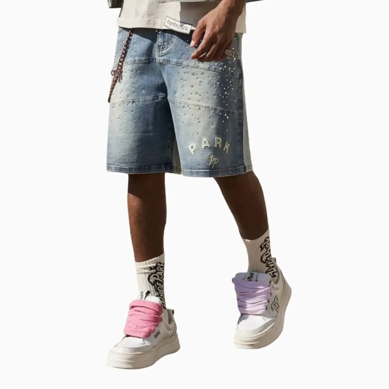Men's Studded Park Velocity Denim Short - Image 5