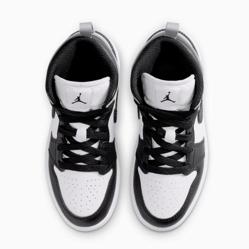 Kid's Air Jordan 1 Mid "Barons" Pre-School - Image 5