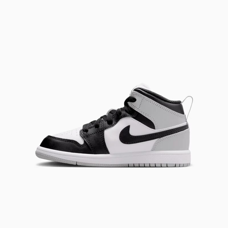 Kid's Air Jordan 1 Mid "Barons" Pre-School - Image 4