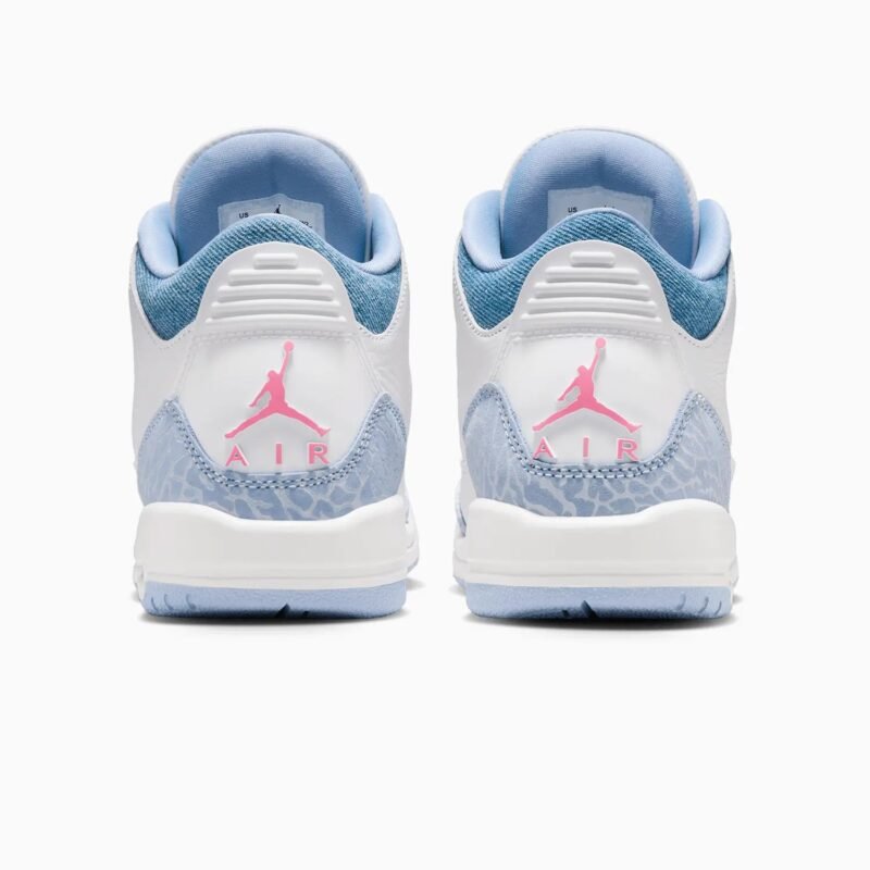 Kid's Air Jordan 3 Retro "White Cobalt Bliss" Grade School - Image 6