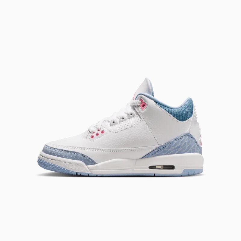 Kid's Air Jordan 3 Retro "White Cobalt Bliss" Grade School - Image 3