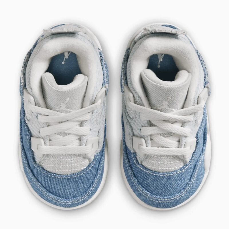 Kid's Jordan 4 Retro Tex "Denim" Toddlers - Image 5