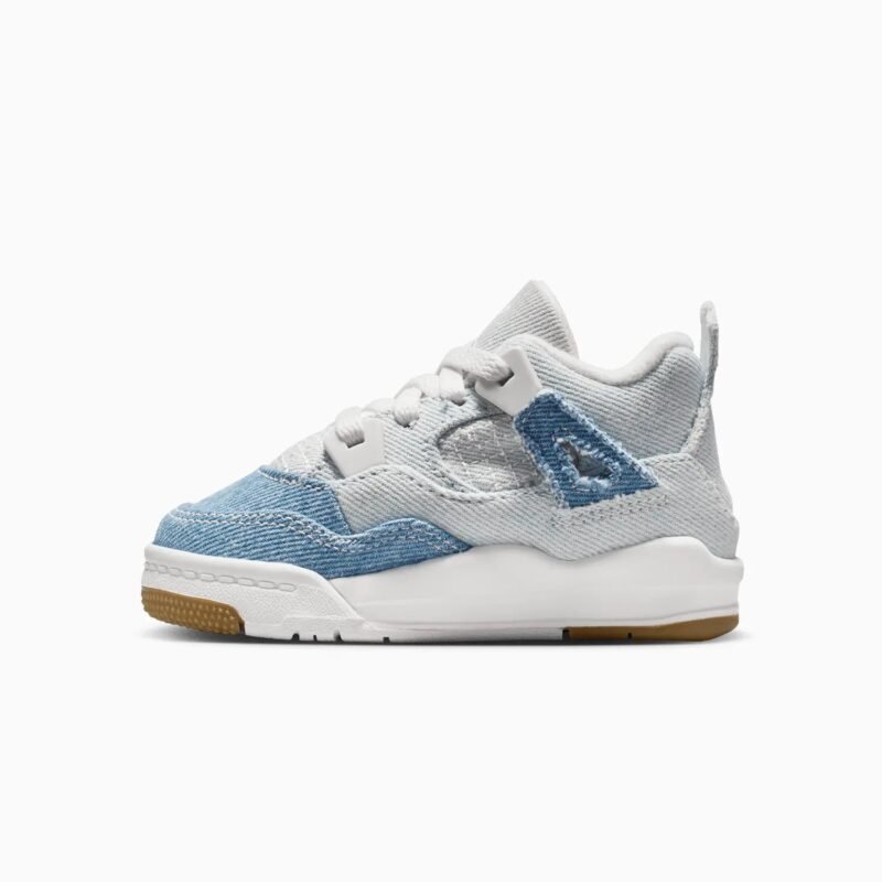 Kid's Jordan 4 Retro Tex "Denim" Toddlers - Image 3