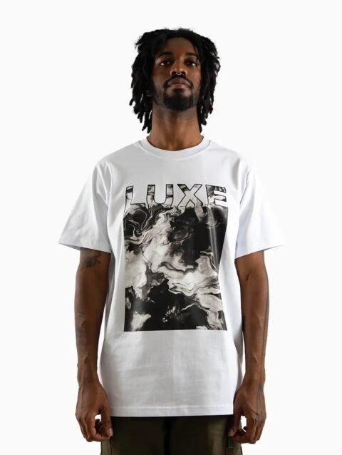 Men's Monochrome Marble Graphic T-Shirt