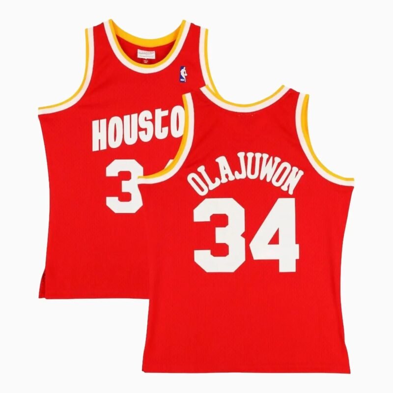 Swingman Hakeem Olajuwon Houston Rockets NBA Jersey - Image 2
