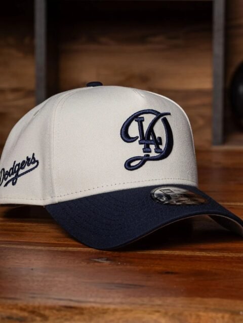NEW ERA 9FORTY A-FRAME MLB LOS ANGELES DODGERS SCRIPT TWO TONE / GREY UV SNAPBACK CAP