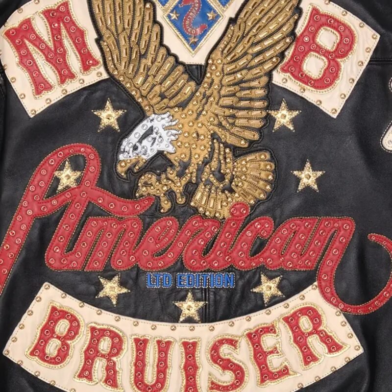 Men's American Bruiser Leather Jacket - Image 7