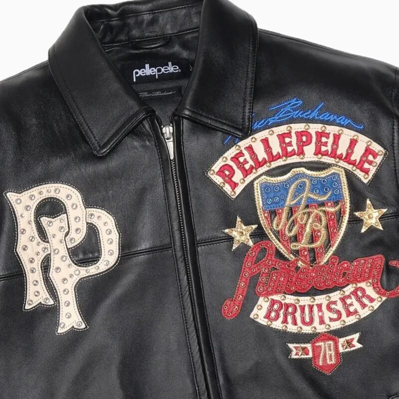 Men's American Bruiser Leather Jacket - Image 3