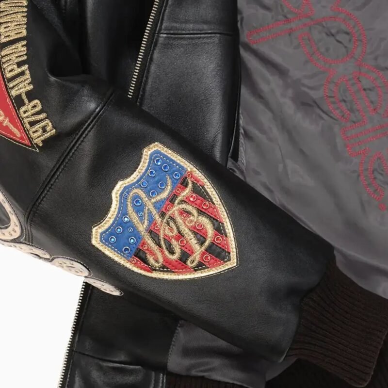 Men's American Bruiser Leather Jacket - Image 4