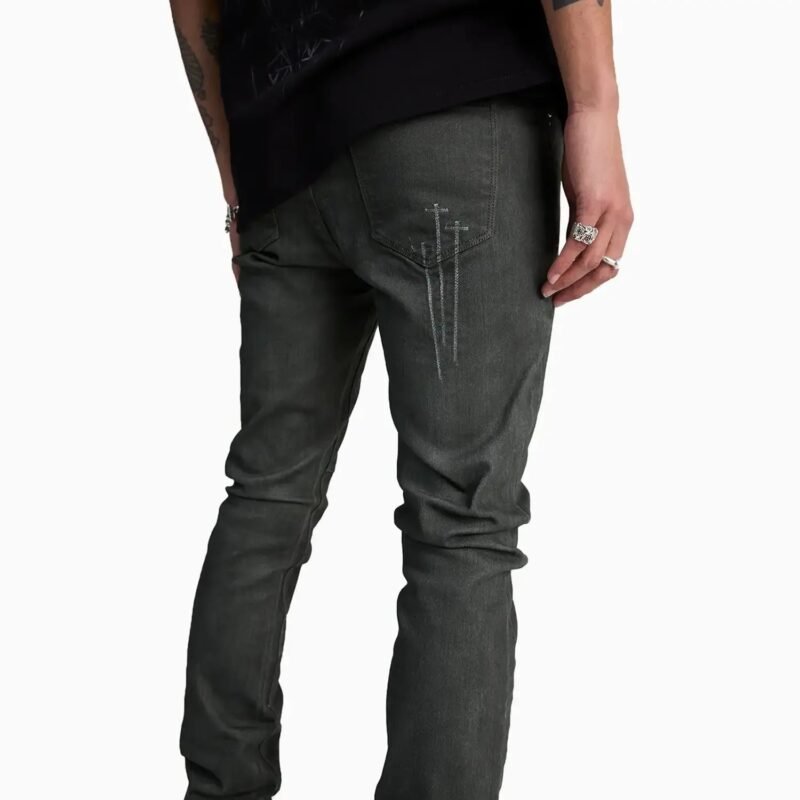 Men's Bryant Dusty Olive Triple Cross Denim Pant - Image 4
