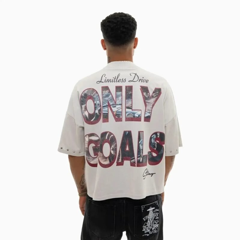 Men's Only Goals Oversized Graphic T-Shirt - Image 2
