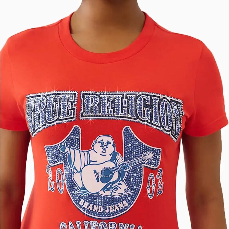 Women's Buddha Crystal Crew T-Shirt - Image 4
