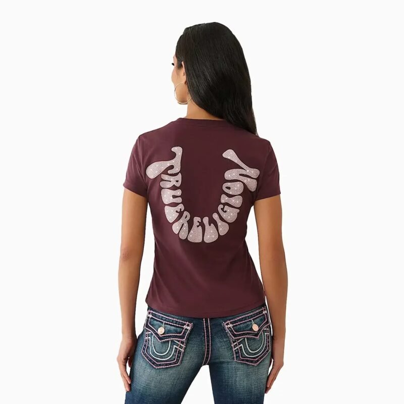 Women's Crystal Horseshoe T-Shirt - Image 2