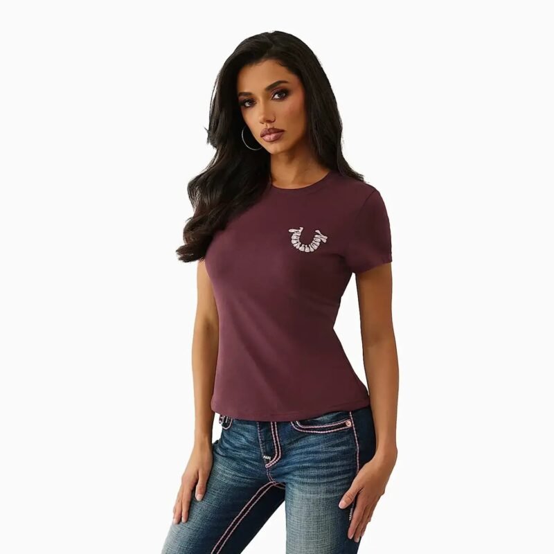 Women's Crystal Horseshoe T-Shirt - Image 4