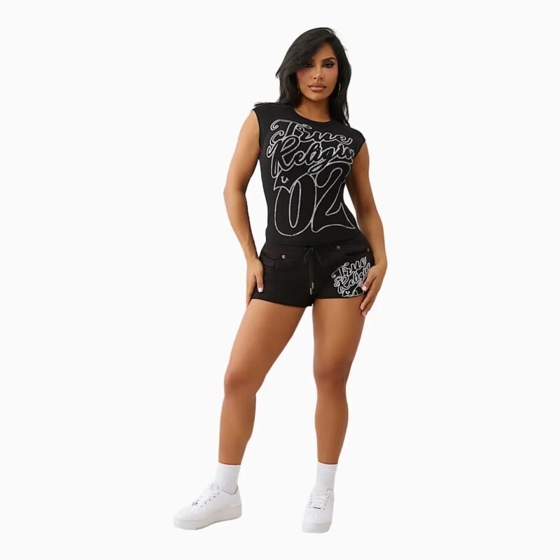 Women's Sporty Raglan Ribbed T-Shirt - Image 2
